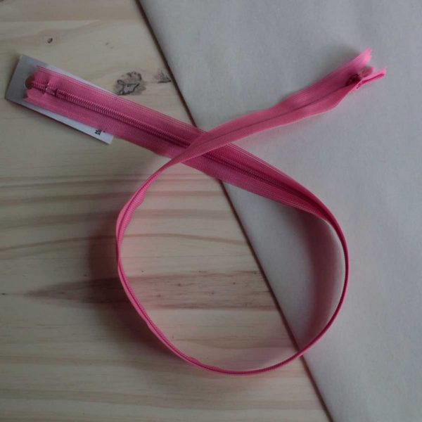 Zip invisible 55 cm - Dusty Pink