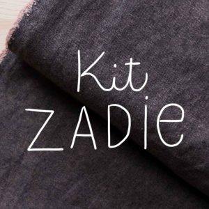 Kit Zadie - Coton-lin Robert Kaufman Espresso