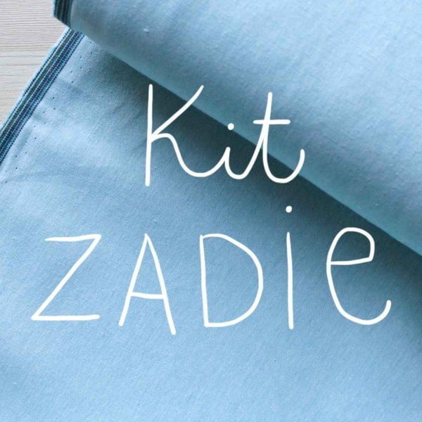 Kit Zadie - Coton-lin Robert Kaufman Aqua